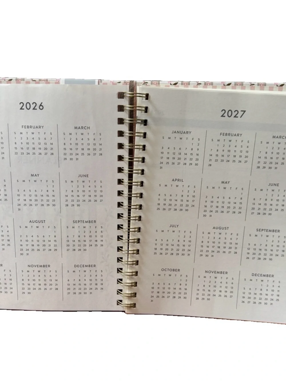 Eccolo Planner 2026- 2027 18-Month Weekly & Monthly Planner Hard Cover 10x8”
